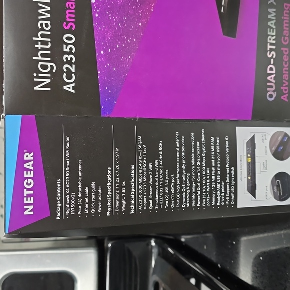 HOST PICK. Like New. Netgear Nighthawk X4 AC2350 Smart Wifi Router - Picture 2 of 6